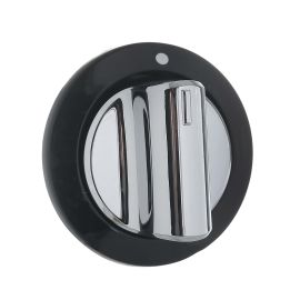 Beko Cooker Oven Control Knob - Black & Chrome