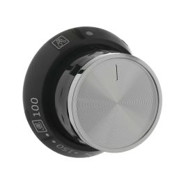 Beko Cooker Main Oven Control Knob - Black & Chrome