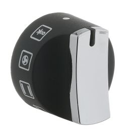 Belling New World Stoves Cooker Oven Control Knob - Black & Chrome