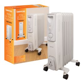 Benross Oil Filled Radiator - 7 Fin - 1500W