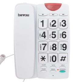 Benross Telephone Big Button - White
