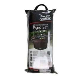Bosmere Circular Patio Set Cover (6 - 8 Seats) - Storm Black