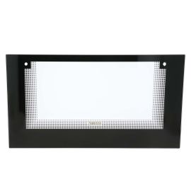 Zanussi Cooker Top Oven Front Door Glass - 592mm x 325mm - Black