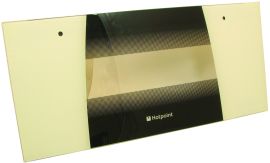 Cooker Outer Door Panel - White - Top Oven