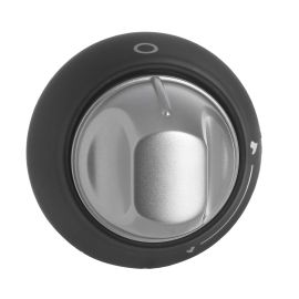 Cooker Hob & Grill Control Knob - Silver & Black