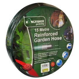 Kingfisher 15 Metre Braided Garden Water Hose