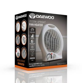 Daewoo 2000W Upright Fan Heater