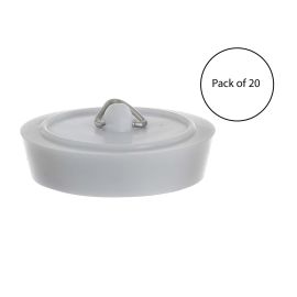 Jegs Sink Basin Plug - White 