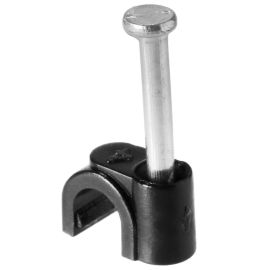 Jegs 4mm Cable Flex Clips Black Box 100