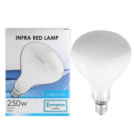**IR250HGDES  INFRARED REFLECTOR HEAT AND LIGHT HARD GLASS 250W CLEAR ES/E27 