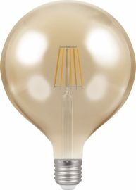**4313**|CROMPTON 7.5W LED FILAMENT ES 125MM GLOBE ANTIQUE BRONZE DIMMABLE 