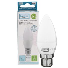 Crompton LED 5W Candle Bulb - BC