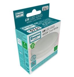 Crompton 6W Led Gx53 Non - Dimmable Cool White