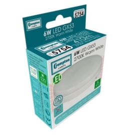 Crompton 6W Led Gx53 Non - Dimmable Warm White