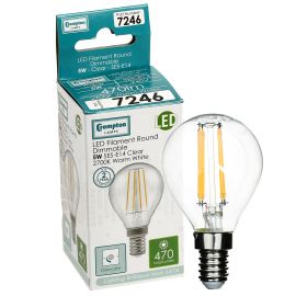Crompton LED Round Filmament Bulb - ES - 5W - Warm White