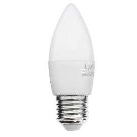 **3688**|LYVECO ES 6W LED 240V C37 CANDLE COOL WHITE