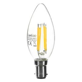 **4607**|LYVECO 4W SBC LED FILAMENT CANDLE WARM WHITE