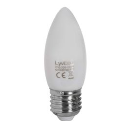 **4643**|LYVECO 4W ES OPAL LED FILAMENT CANDLE WARM WHITE