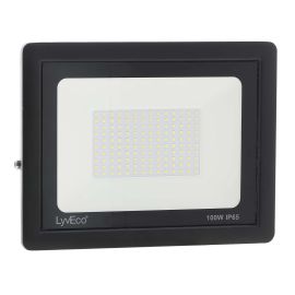 Lyveco 100W Led Slim Floodlight Black