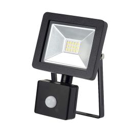 Lyveco 10W Led Slim Floodlight With Pir Black