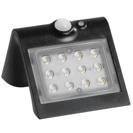 Jegs Luceco Solar Guardian Wall Light With Pir Black Ip