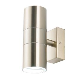 Jegs Leto Up And Down Outdoor Wall Light Stainless Steel