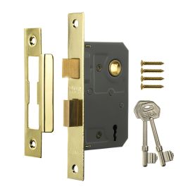 Jegs Era Sash Lock 3 Lever Brass