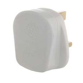Jegs 13A 3 Pin White Nylon Plug