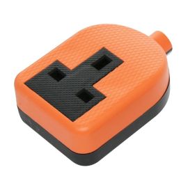 Jegs 1 Gang Trailing Socket Orange