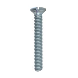 Jegs Pack Of 100 25mm Slotted Screws Nickel