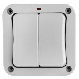 Nexus Outdoor 2 Gang 2 Way Switch 