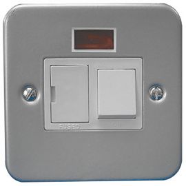 Jegs 13A Metal Fused Spur - Switched