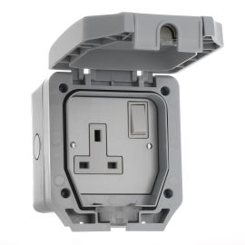 Lyvia Outdoor Socket - 1 Gang - 13 Amp