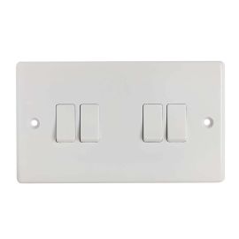 Nexus Wall Switch - 4 Gang - 2 Way