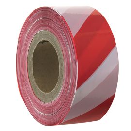 Jegs 70mm X 500M Red/White Barrier Hazard Tape