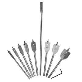 Jegs 8 Piece Flat Wood Bit Set