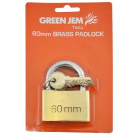 Jegs 60mm Brass Padlock With 6 Keys