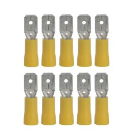 Jegs Pk10 Push On Male 6mm Yellow