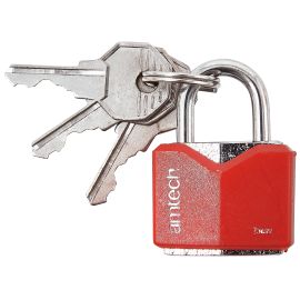 Amtech 25mm Rhombic Chrome Plated Padlock
