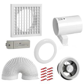 Jegs Intervent 4 Inch Showerlite With Timer