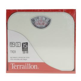 Hanson 120Kg Compact White Mechanical Bathroom Scales