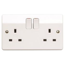 Jegs 2 Gang Switched Wall Socket