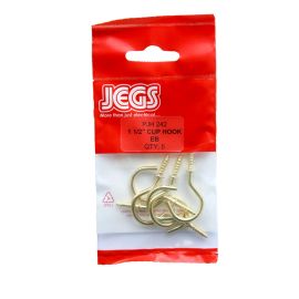 Jegs Pk5 Cuphook 1 1/2 Inch Electro Brass