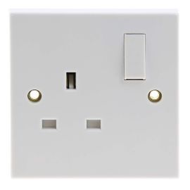 Jegs Flush Fitting Single Switched Socket