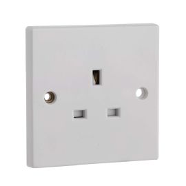 Jegs Single Unswitched Wall Socket 