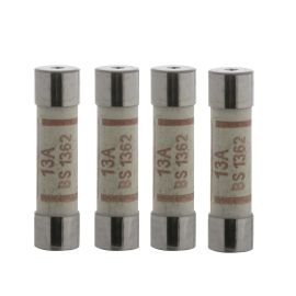 Jegs 13 Amp British Plug Fuses - Pack Of 4
