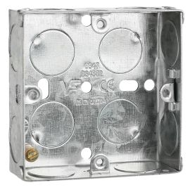 Jegs 1 Gang 25mm Metal Back Box
