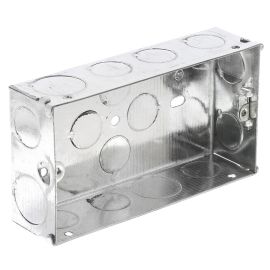Jegs 2 Gang 35mm Metal Back Box