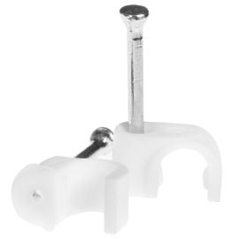 Jegs Cable Clips - White - 6mm (Pack of 10)