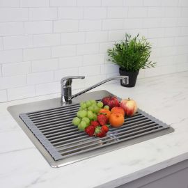 QPRO Roll Up Kitchen Sink Drying Rack - 43cm x 33cm